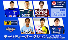 新型コロナウイルス対策 サッカーファミリー支援 JFA/JPFAチャリティーオークション【第4弾】開始のお知らせ