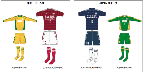チャリティーサッカー12 ユニフォームデザイン決定および販売のお知らせ ニュース Jpfa 日本プロサッカー選手会